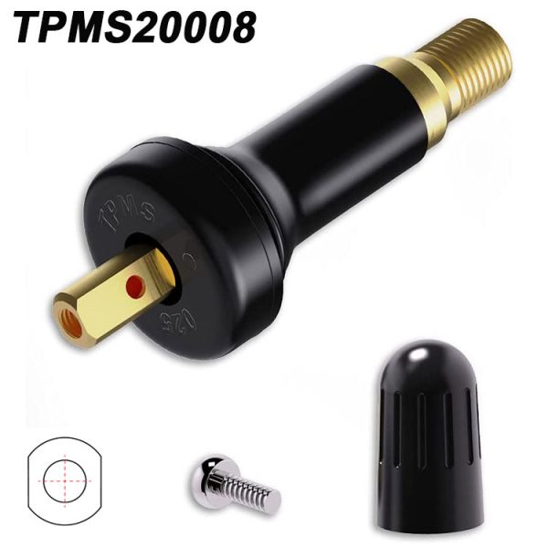 TPMS20008 Rubber Tire Valve for Car Tire Pressure Sensor Tubeless Valve Stem