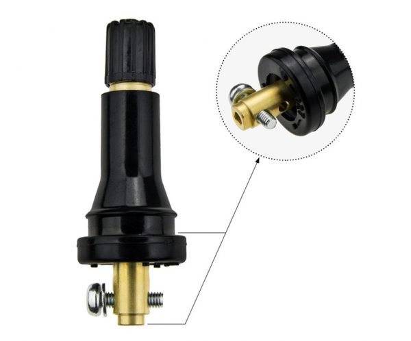 Rubber Snap-in Replacement Valve Stem 17-43046 for Tpms Smart Sensor Compatible with 17-43041 and 17-43042